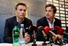 Brøndbys bestyrelsesformand og storaktionær Jan Bech Andersen (tv.) vil skyde flere penge i Brøndby.