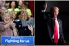 Hverken Hillary Clinton eller Donald Trump falder i specielt god jord hos vælgerne. Foto: AP