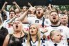 AGF's fans havde noget at juble over, da overlevelsen var sikret i 2017. Arkivfoto: Gregers Tycho