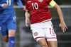 Pernille Harder havde allerede som 16-årig sin debut på kvindernes landshold, hvor det blev til tre mål mod Georgien. Foto: Jens Dresling/Polfoto