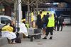 Tilskadekomne og chokerede personer efter lørdagens ulykke i Københavns Havn. Foto: Kenneth Meyer/Polfoto