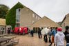 I Aarhus var der mandag timelange køer ved de mobile testenheder. Foto: Joachim Ladefoged