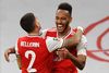 Pierre-Emerick Aubameyang scorede begge mål for Arsenal. Foto: Justin Tallis/ AFP