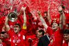 Steven Gerrard og John Arne Riis var to af nøglespillerne i finalen i 2005. Foto: AP Photo/Thomas Kienzle