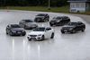 Seks biler samledes for at kæmpe om at være mestrenes mester blandt business cars. Forrest: Mercedes C 220 BlueTec aut., i anden række fra venstre: Audi A4 2,0 TDI 190 hk Multitronic og BMW 320d, itredje række ligeledes fra venstre: Volkswagen CC 2,0 TDI 177 hk DSG og Citroën DS 5 BlueHDI 180 aut. Style. Bagerst holder Volvo S60 D4 aut. Kinetic.