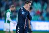 Jakob Ankersen er en af de formstærke spillere i AGF for tiden. men hans energi rakte ikke til en sejr i Næstved. Foto: Claus Bech/Ritzau Scanpix
