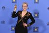 Meryl Streep modtog Cecil B. DeMille-prisen ved Golden Globe-uddelingen søndag. Foto: Jordan Strauss/AP