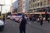 Påkørslen er sket på Flinders Street mellem Elizabeth Street og Swanston Street. Foto: Kaitlyn Offer/AP