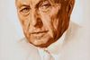 CDU's valgplakat fra 1957 med Konrad Adenauer på.