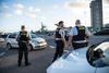 Den 28. september blev Danmark lukket ned i flere timer, mens politiet jagtede en sort Volvo. Her er det fra kajen ved Mols-linien i Aarhus. Foto. Helle Arensbak