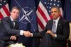 - Anders har haft et stort, personligt engagement i kampen for at sikre et helt, frit og fredeligt Europa. Det er baseret på hans urokkelige kamp for de fælles værdier, der binder os sammen som allierede , lyder det fra Obama.