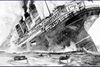 "Lusitania" blev ramt af to eksplosioner. Den første da den tyske torpedo ramte skribet. Årsagen til den anden er aldrig helt opklaret.