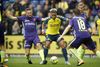 FC Midtjylland og Brøndby, da de to tophold tørnede sammen på Brøndby Stadion i juli 2017. Foto: Polfoto/Jens Dresling