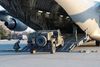 Lithuania's military aid including Stinger anti-aircraft missiles, delivered as part of the security support package for Ukraine, is unloaded from a ?17 Globemaster III plane at the Boryspil International Airport outside Kyiv, Ukraine, February 13, 2022. REUTERS/Valentyn Ogirenko