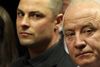 Oscar Pistorius' far, Henke Pistorius, med sine børn Carl (i midten) og Aimee (t.v.).