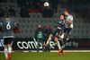 AGF-spilleren Niklas Backman (i hvid trøje) brækkede næsen i kampen mod FC København.