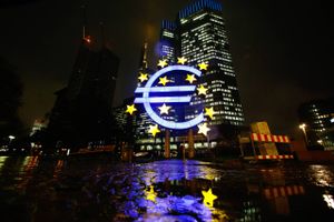ECB købte i april værdipapirer for nominelt 80 mia. euro. Foto: Bloomberg/Ralph Orlowski  