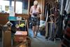Reportage fra Kristian Jensens bagland (Lind og Herning) om, hvad folk i Kristian Jensens bagland tænker om, at han er ved at blive presset helt ud af partiets ledelse. På billedet Birgit Frøstrup, 77 år. Frivillig i Kirkens Korshær genbrugsforretning i Lind. Fotobyline: Mads Frost