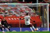 Pierre-Emerick Aubameyang stod for kampens eneste mål, da han scorede på straffespark imod Manchester United. Foto: Phil Noble/POOL /AFP