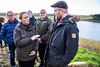 Miljøminister Lea Wermelin præsenterede ved Torup Sø i Midtjylland nye initiativer for ulveforvaltning. Samtidig sagde hun, at hun ville ønske, at ulvene aldrig var kommet til Danmark – og at hun vil arbejde for bedre muligheder for at regulere ulvene. Foto: Henning Bagger/Ritzau Scanpix