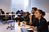 Pædagoguddannelsen er en af landets største uddannelser med flest studerende. Den har længe blevet kritiseret for at være sparet i bund, så der både mangler timer, feedback og kvalificeret undervisning. Her ses studerende på pædagoguddannelsen på UCC. Arkivfoto: Melissa Kühn Hjerrild/Ritzau Scanpix