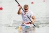 René Holten Poulsen på vej mod VM-sejren på 500 meter. Hans første tanke var, da han passerede mål, at han havde fået en dårlig start. Foto: Balint Vekassy