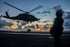 En MH-60R Seahawk-helikopter letter fra hangarskibet "USS Ronald Reagan" under en øvelse i Det Sydkinesiske Hav tidligere på måneden. Foto: Codie L. Soule/Reuters