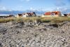 Klitområder flere steder langs den jyske vestkyst er fredede områder. Det er bl.a. forbudt at »hegne, afgræsse, campere, telte, fjerne vegetation eller faskiner, opstille faste indretninger, grave« m.m., fremgår det af Naturstyrelsens hjemmeside. To mænd er nu tiltalt for at forbryde sig mod dette i en sag om hærværk mod klitterne ved Skagen Sønderstrand. Arkivfoto: Søren Schnoor/Ritzau Scanpix