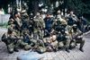 Billedet af de militante prorussere, som fotografen Maxim Dondyuk forklarer, at han tog i Slavjansk den 12. april. Foto: Maxim Dondyuk