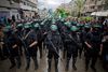 Hamas-militante under en parade i Gaza.