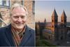 Biskop i Viborg Stift, Henrik Stubkjær, er helt med på idéen om at lede trafikken væk fra domkirkekvarteret og ud til et p-hus med plads til 150-180 biler ved det gamle VUC. Fotocollage af Emma Amalie Oxenbøll og Lasse Hagen