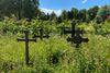 På Almen Kirkegårds lapidarium kan man se gamle kors og gravsten fra især 1800-tallet. Foto: Rasmus Lanken Ottesen