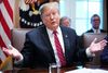 På trods af, at Donald Trump endnu ikke har læst aftalen, er han ikke optimistisk, sagde han tirsdag under et møde i Det Hvide Hus' Cabinet Room. Foto: Mandel Ngan/AFP