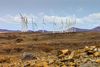Lake Turkana Wind Power (LTWP) har i Kenya sat én turbine op om dagen i det, der nu er Afrikas største vindmøllepark. Foto: Lake Turkana Wind Power