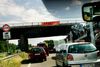 Kø på den tyske motorvej er ikke den sjoveste oplevelse. Hav godt med vand og frugt med og eventuel underholdning til børnene. Arkivfoto: Thomas Borberg/Polfoto