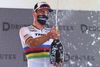 Den regerende verdensmester Mads Pedersen er en af tre danske debutanter i Tour de France, hvor i alt otte danske ryttere er til start. Foto: Andrzej Grygiel/Ritzau Scanpix