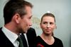 Skatteminister Kristian Jensen (V) og S-formand Mette Frederiksen. Foto: Jens Dresling