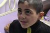 Ahmad, 12 år, som i Aleppo fik kroppen fuld af granatfragmenter og brækkede begge ben. Foto: Gunnar Willum