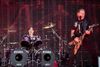 Hvem ringer klokkerne for? Metallica virkede i meget vital form i de bedste momenter i Parken. Men det trak slemt ned med flere sløje indslag og ringe lyd i en stor del af koncerten. Foto: Mads Claus Rasmussen/Ritzau Scanpix