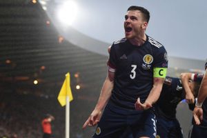 Andrew Robertson har været anfører for det skotske landshold siden 2018 og førte holdet an i den første slutrunde siden 1998 i sommer.(Foto: Neil Hanna/AP Images)  