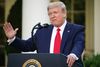 Donald Trump fortalte om undersøgelsen på et pressemøde. Foto: MANDEL NGAN / AFP)