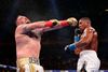 Den mexicansk-amerikanske bokser Andy Ruiz Jr. (t.v.) er ny verdensmester i sværvægt. Foto: AFP