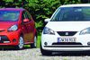 Toyota Aygo er pyntet op med en ny næse, men lige lidt hjælper det: Den har ikke en chance mod den fremragende Seat Mii.