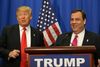 Chris Christie offentliggjorde fredag sin støtte til Donald Trump.