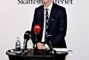 Efter at statsminister Lars Løkke Rasmussen havde fremlagt regeringens 2025-plan, uddybede skatteminister Karsten Lauritzen, hvordan planen rammer danskerne. Arkivfoto: Joachim Adrian/Polfoto