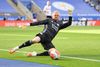 Kasper Schmeichel og holdkammeraterne i Leicester City glæder sig til sæsonens sidste kamp søndag eftermiddag imod Manchester United. Kampen gælder en plads i Champions League. Foto: Michael Regan/Reuters
