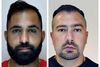 Til venstre Ismail Abdo også kaldet "Jordbærret". Til højre Rawa Majid der kaldes "Ræven" eller "Den kurdiske ræv". Foto: Svensk Politi