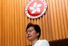 Hongkongs leder, Carrie Lam. Foto: Kai Pfaffenbach