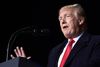 Trump holdt natten til torsdag dansk tid vælgermøde i den amerikanske delstat Wisconsin. Foto: Susan Walsh/AP