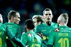 Br'øndbyspillerne jubler efter føringsmålet imod AGF.